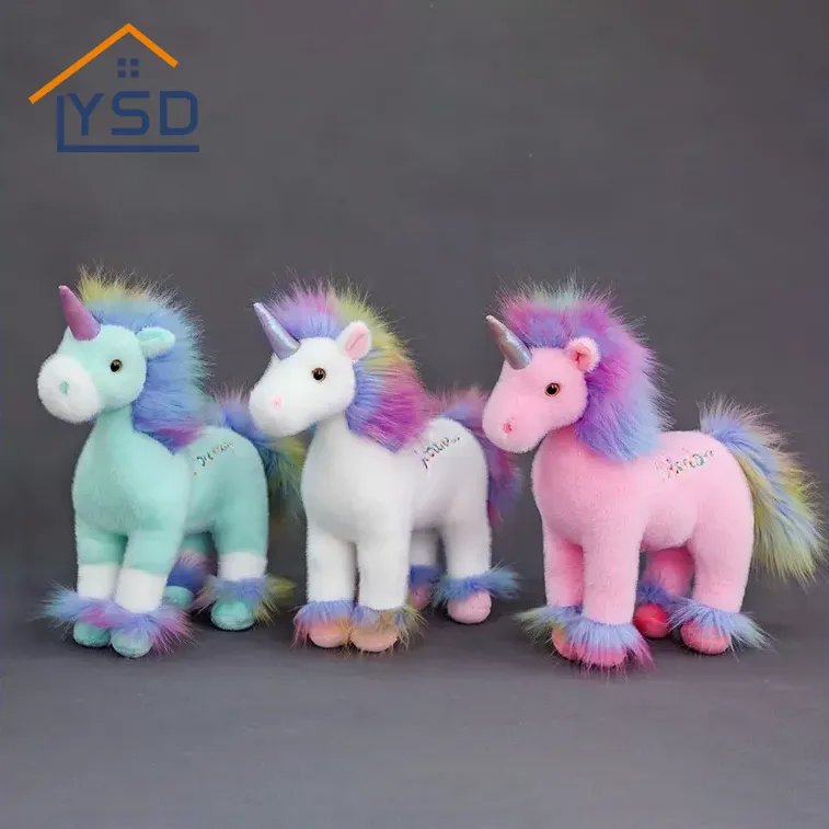 Rainbow Unicorn Plyschleksaker